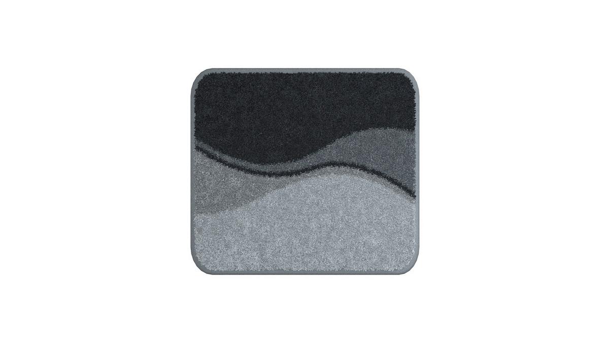 Bidet-vorleger Flash - Anthrazit, Basics, Textil (40/50cm) - Grund