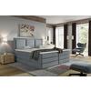 Boxspringbett Swing D. Grau H3xh4 200x200 Cm - Dunkelgrau, Design, Holzwerkstoff/Textil (200/200cm) - MID.YOU