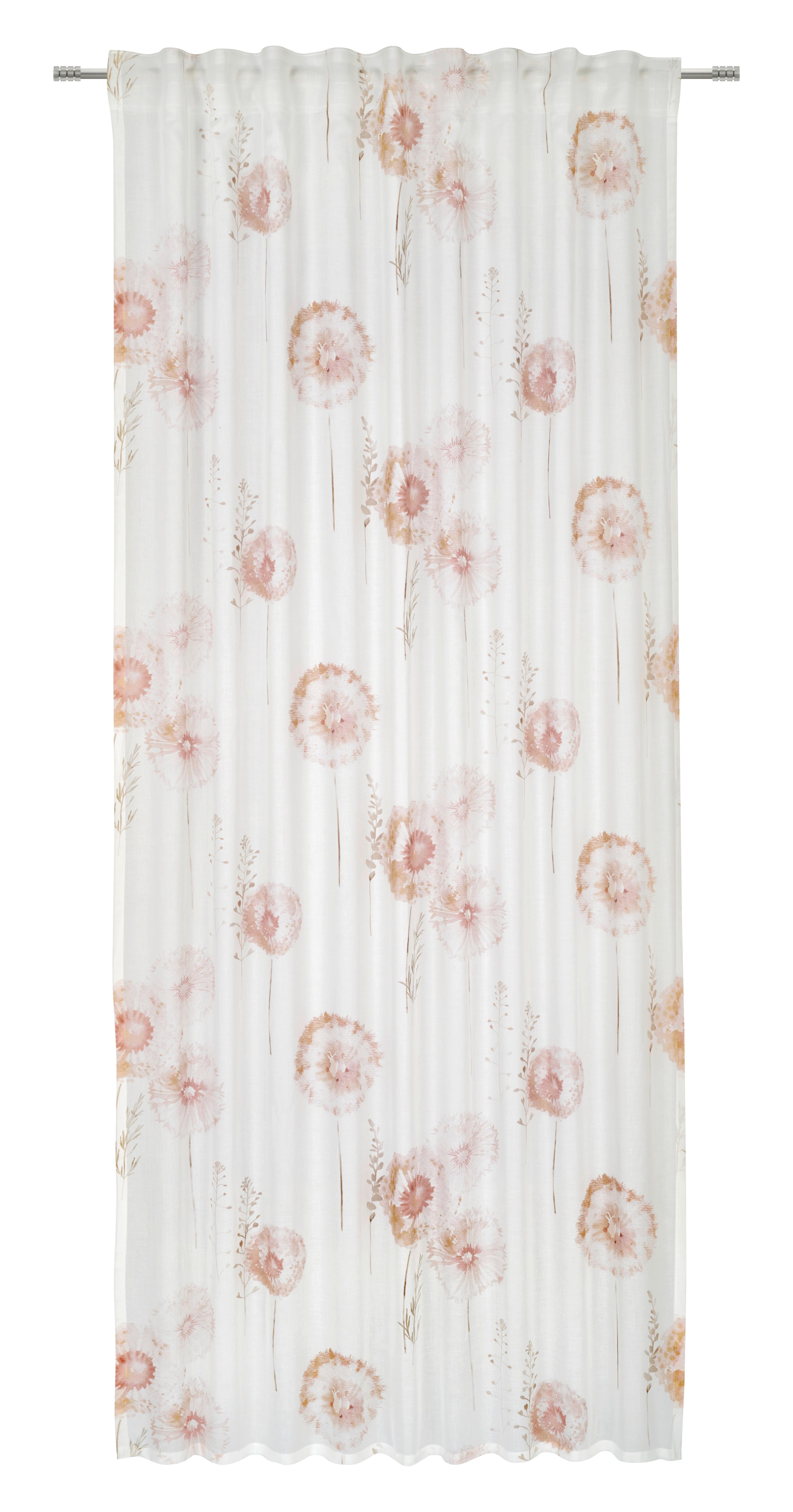 FERTIGVORHANG MILA - Braun/Weiß, LIFESTYLE, Textil (140/245cm) - Story of Nature