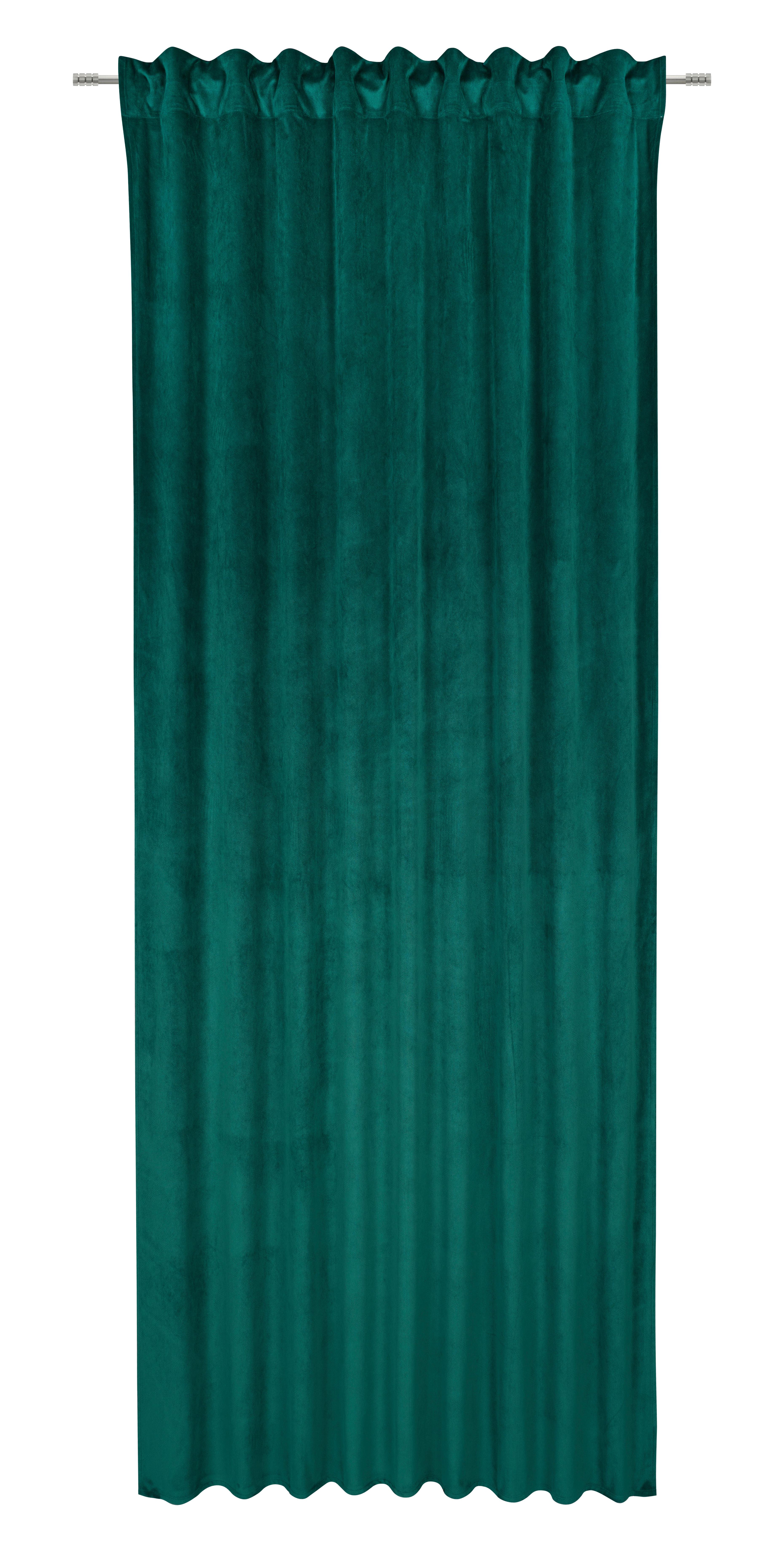 Hotový závěs Bianca, 140/245cm - tmavě zelená, Konvenční, textil (140/245cm) - Modern Living