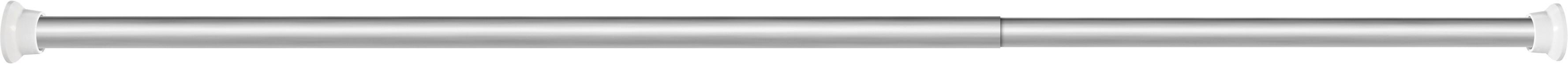 Duschvorhangstange Silber Ausziehbar L: 125-220 Cm - Silberfarben, Metall (125-220cmcm)
