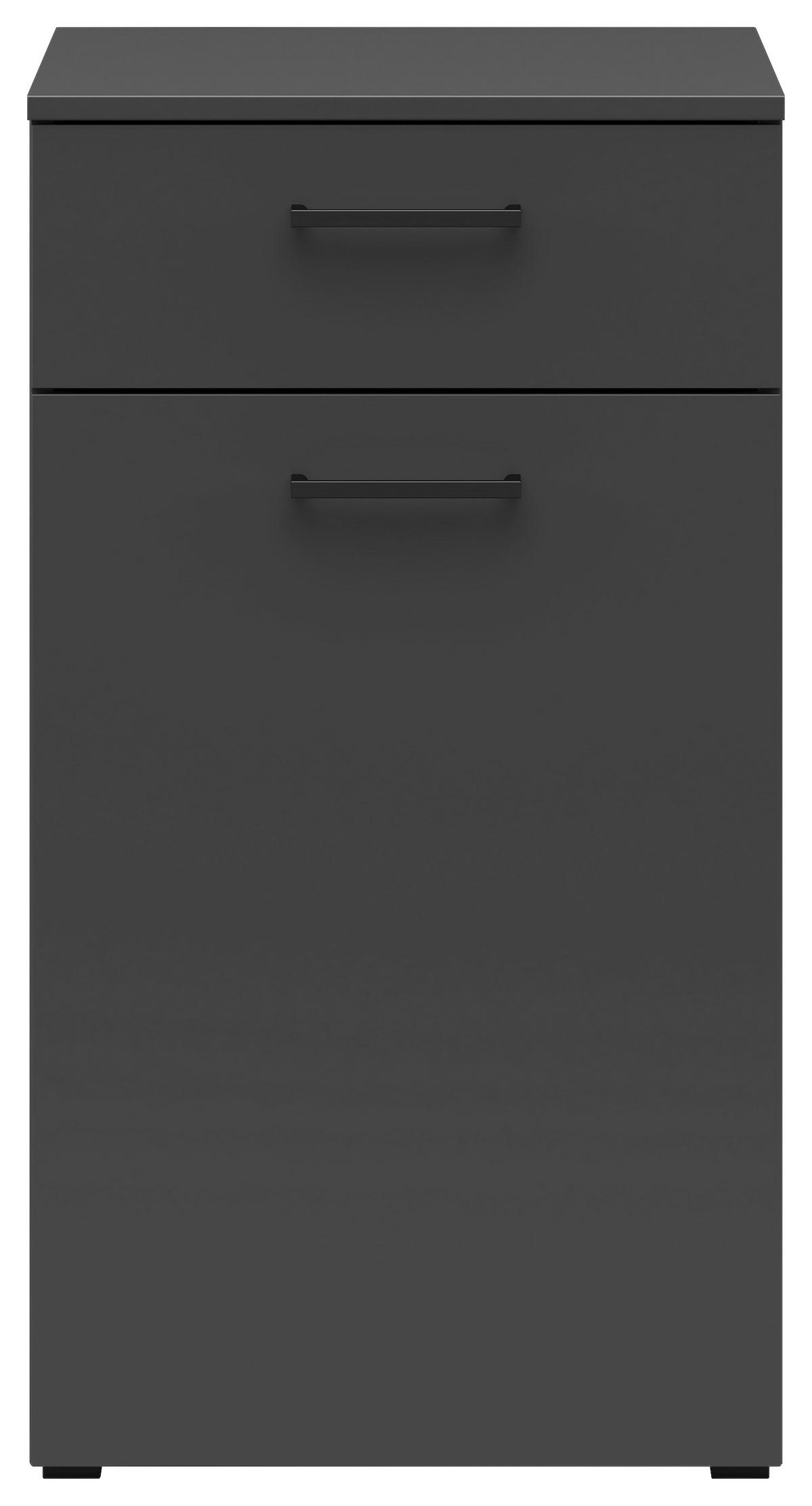 Komoda MULTISTAURAUM š: 45 cm - grafitová/antracitová, Modern, kompozitné drevo/plast (45/83/40cm)