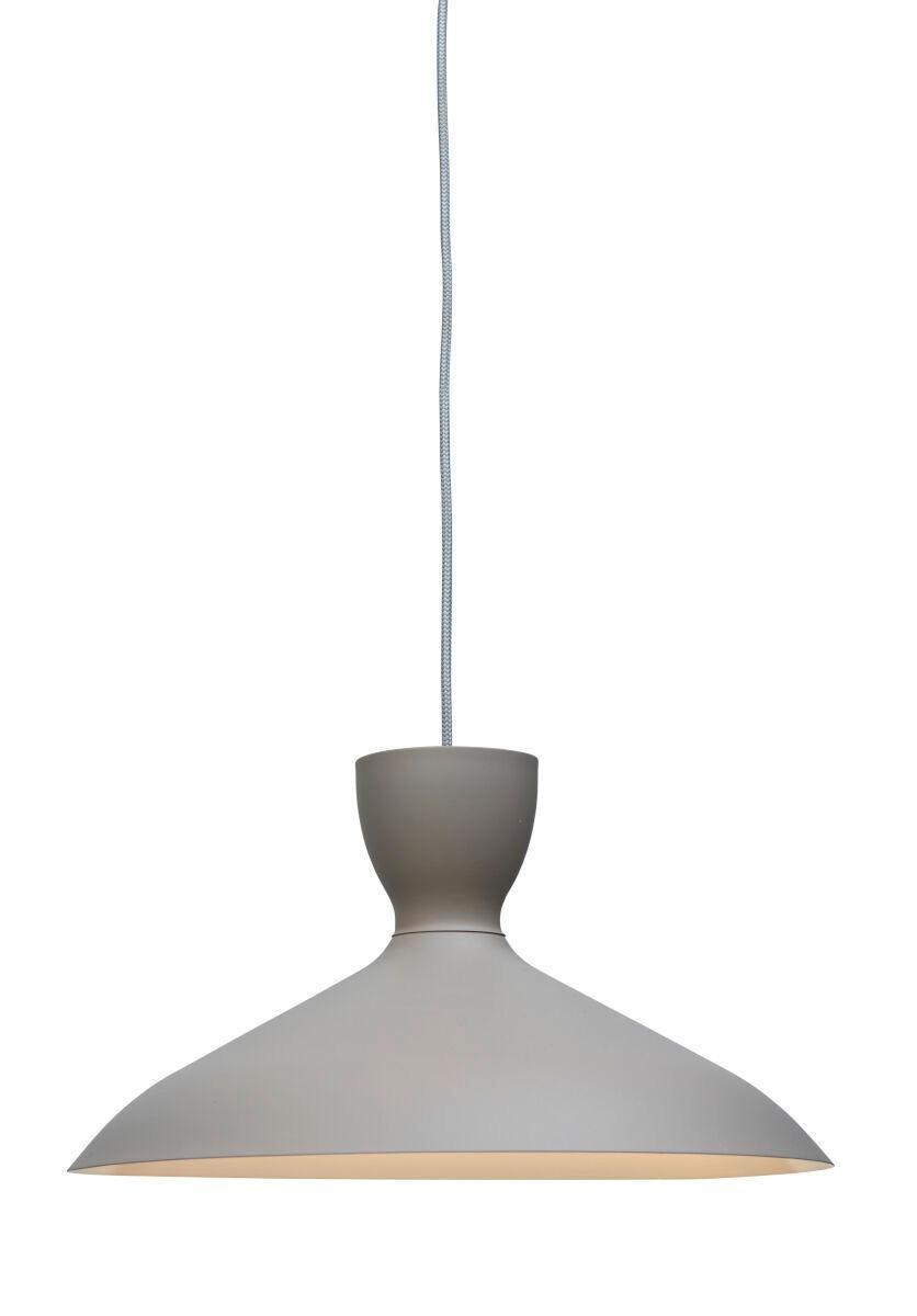 Hängeleuchte Hanover/h40/lg - Hellgrau, Trend, Metall (40/22cm) - It's about Romi