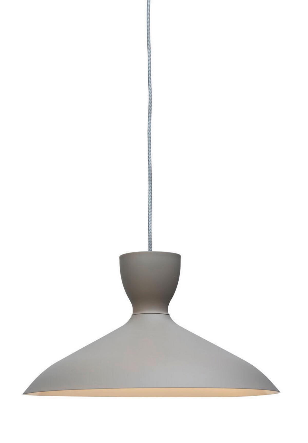 Hängeleuchte Hanover/h40/lg - Hellgrau, Trend, Metall (40/22cm) - It's about Romi