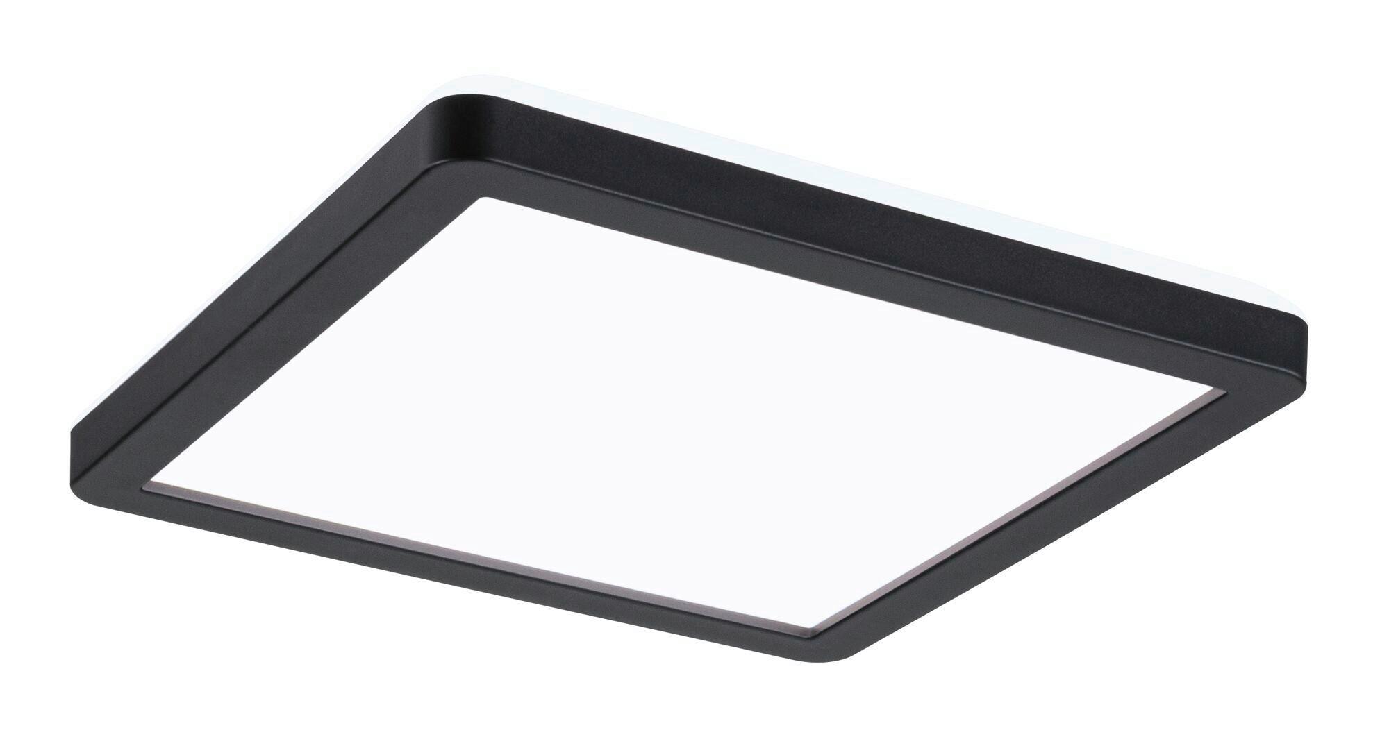 LED-Paneel L: 19 cm 71014 - Schwarz, Basics, Kunststoff (19/19/2,8cm) - Paulmann