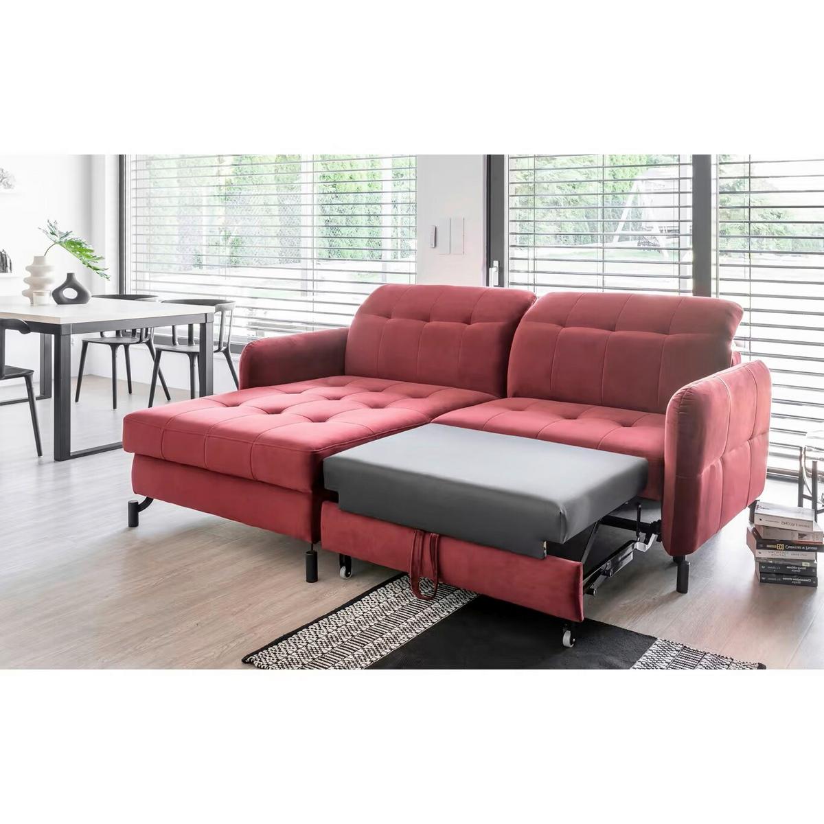 Ecksofa Lorelle Hellgrau S: 160x225 cm - Hellgrau, Design, Textil (160/225cm) - MID.YOU