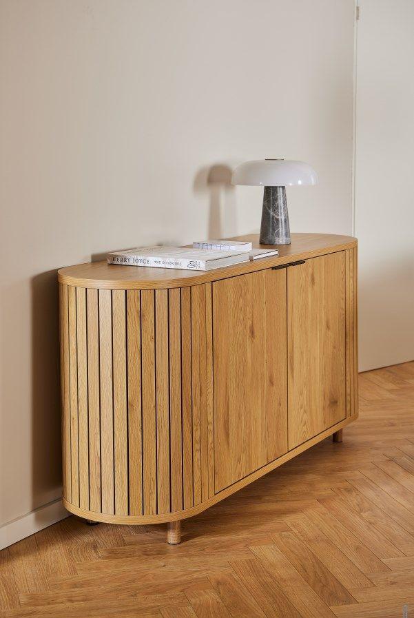Komoda COLIMA š: 160 cm - tmavě hnědá/barvy dubu, Trend, kov/kompozitní dřevo (160/80/45cm)