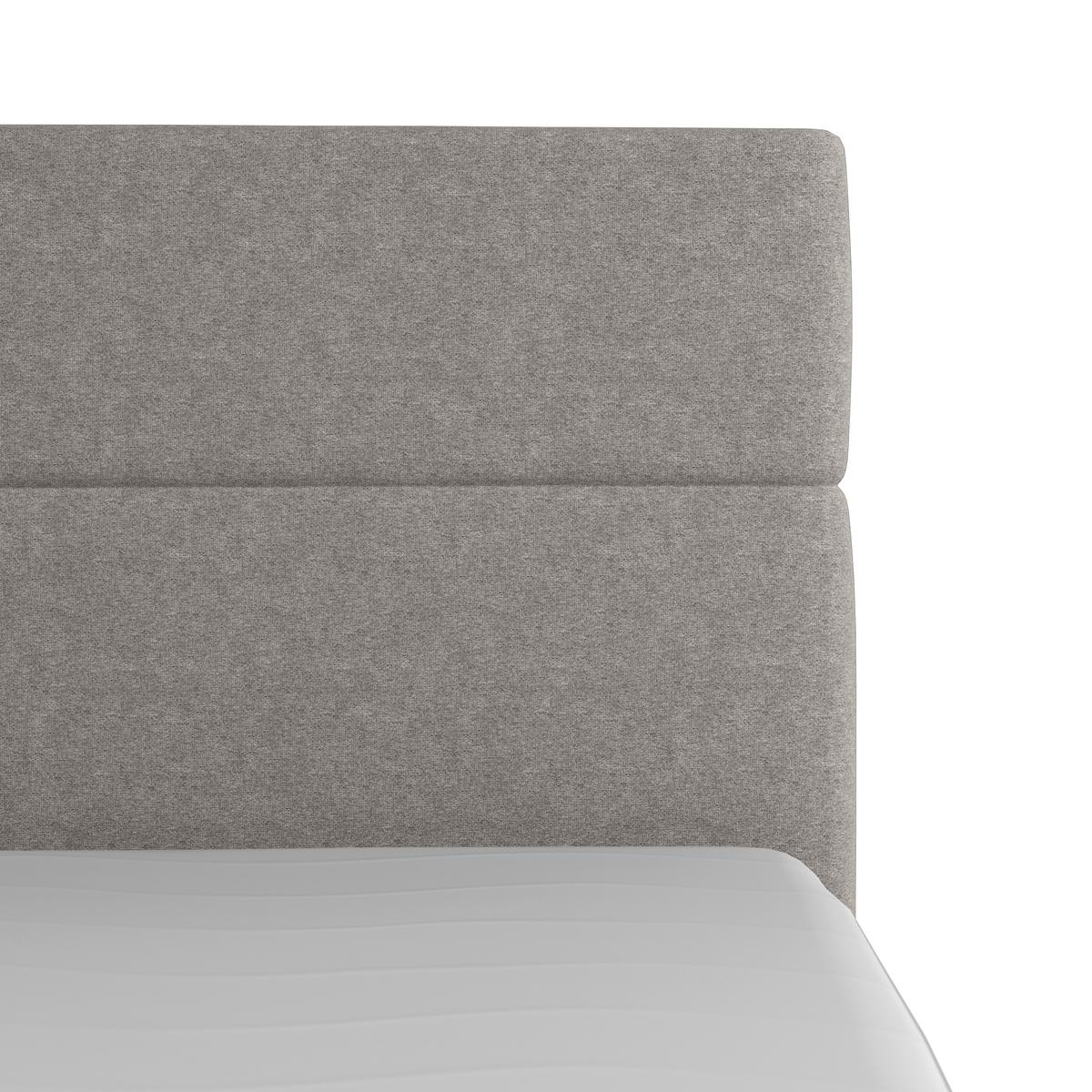Boxspringbett Verona 180x200 cm Silberfarben - Silberfarben/Schwarz, MODERN, Karton/Holzwerkstoff (180/200cm) - MID.YOU