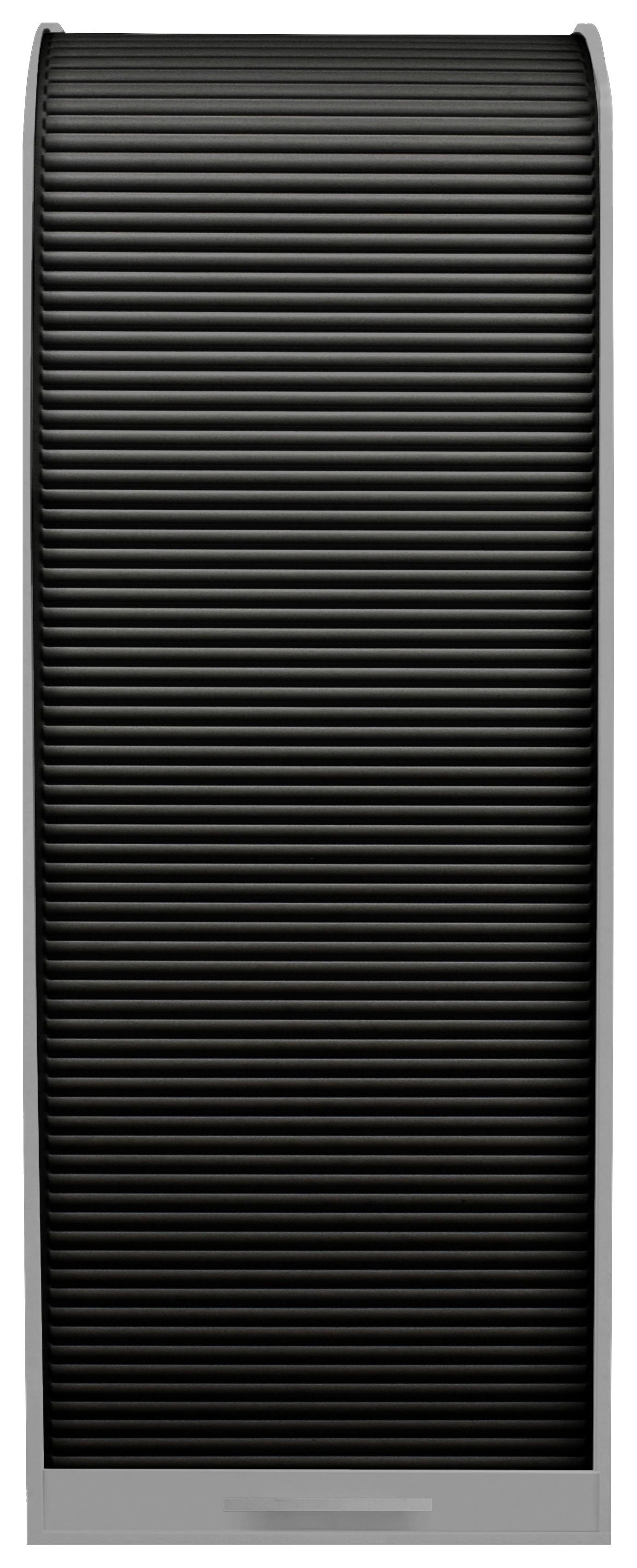 Aktesnchrank Hellgrau/Graphitfarben B:69 cm - Hellgrau/Graphitfarben, MODERN, Holzwerkstoff/Kunststoff (69/192/44cm) - Livetastic