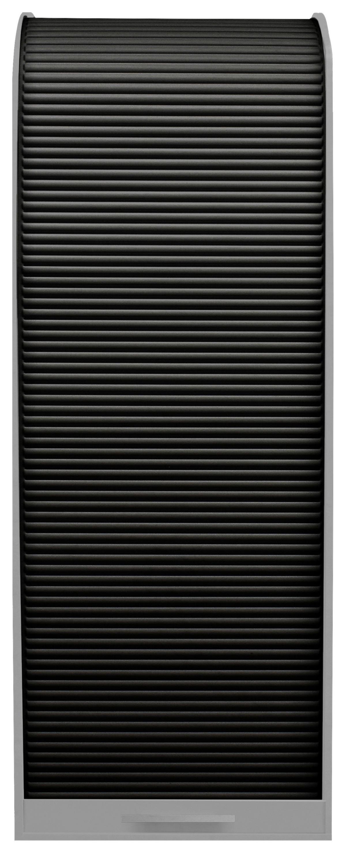 Aktesnchrank Hellgrau/Graphitfarben B:69 cm - Hellgrau/Graphitfarben, MODERN, Holzwerkstoff/Kunststoff (69/192/44cm) - Livetastic