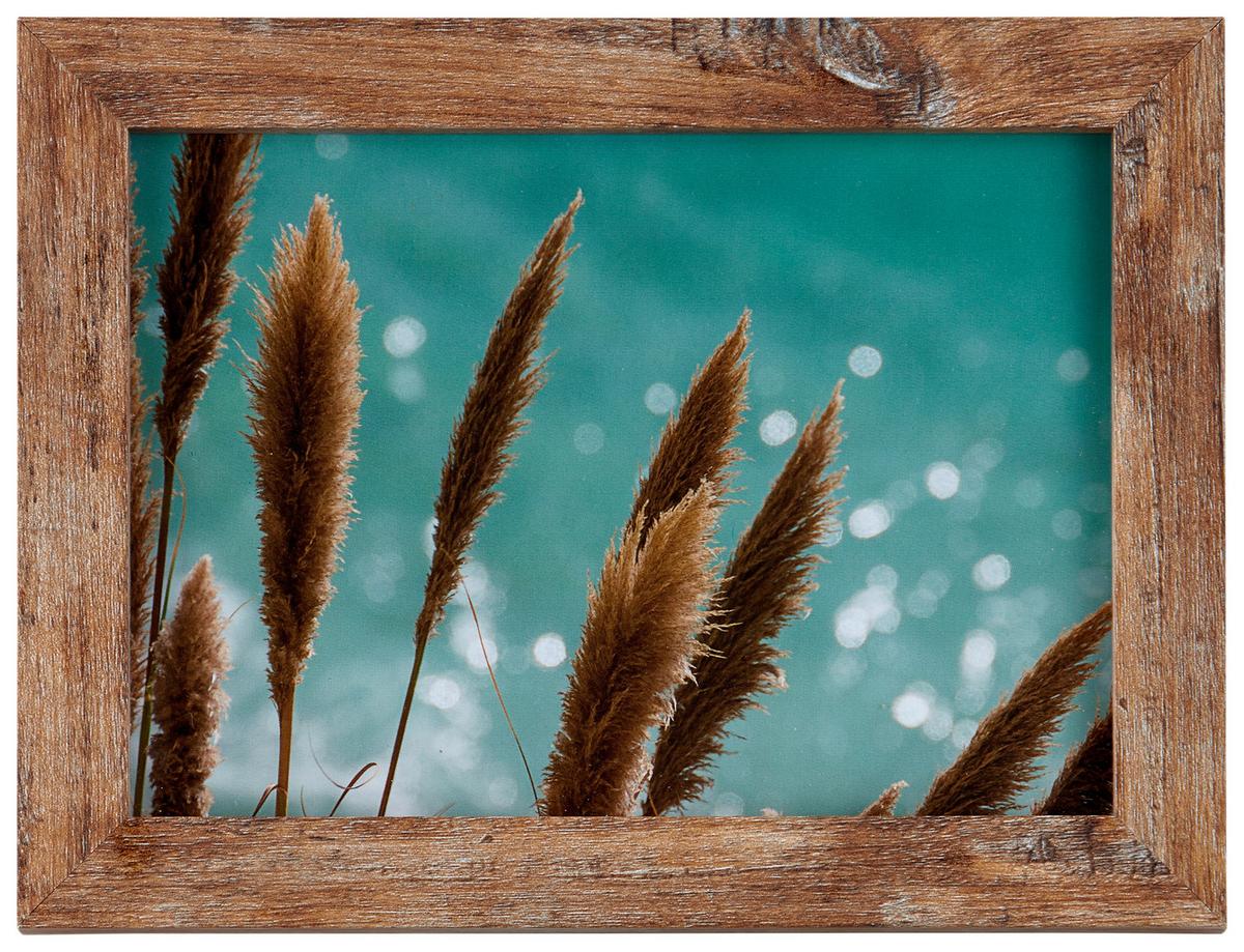 Bilderrahmen 13x18 cm Carla Holz Naturfarben, 15,6x21,1 cm - Nussbaumfarben, Basics, Glas/Holz (15,6/21,1/2cm) - Luca Bessoni