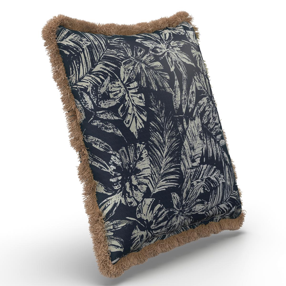 VENKOVNÍ POLŠTÁŘ NADIA - bílá/modrá, Moderní, textil (50/50/10cm) - Bessagi Garden