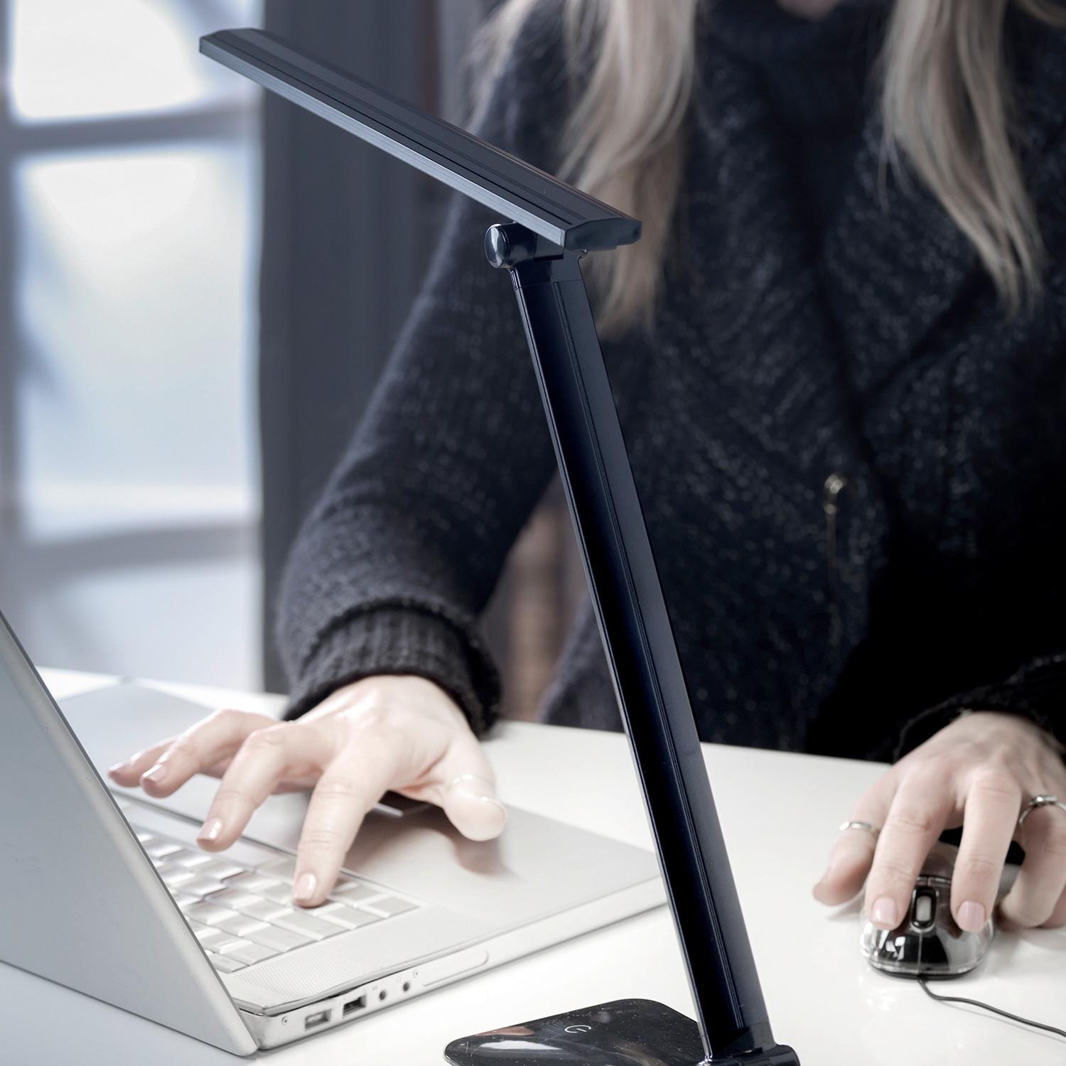 Schreibtischleuchte Deski Schwarz L: 29 Cm - Design (29/17/27cm)