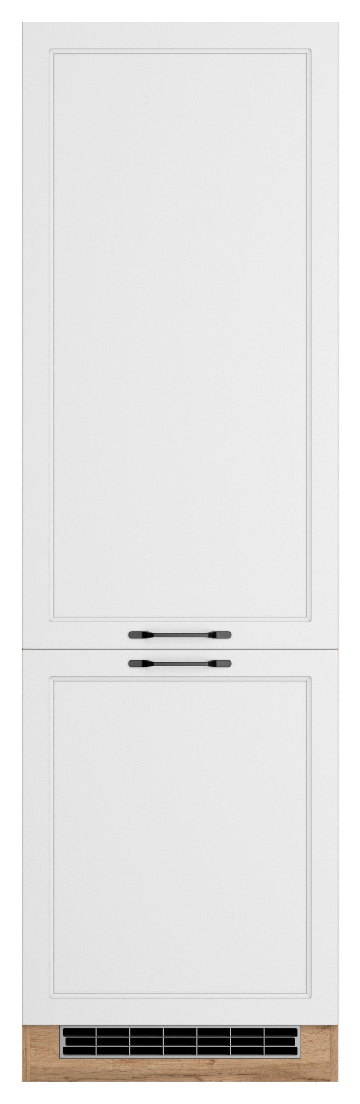 Geräteumbauschrank Meran B: 60 Cm Weiß/eiche Dekor - Eiche Wotan/Weiß, LIFESTYLE, Holzwerkstoff (60/200/60cm) - Held