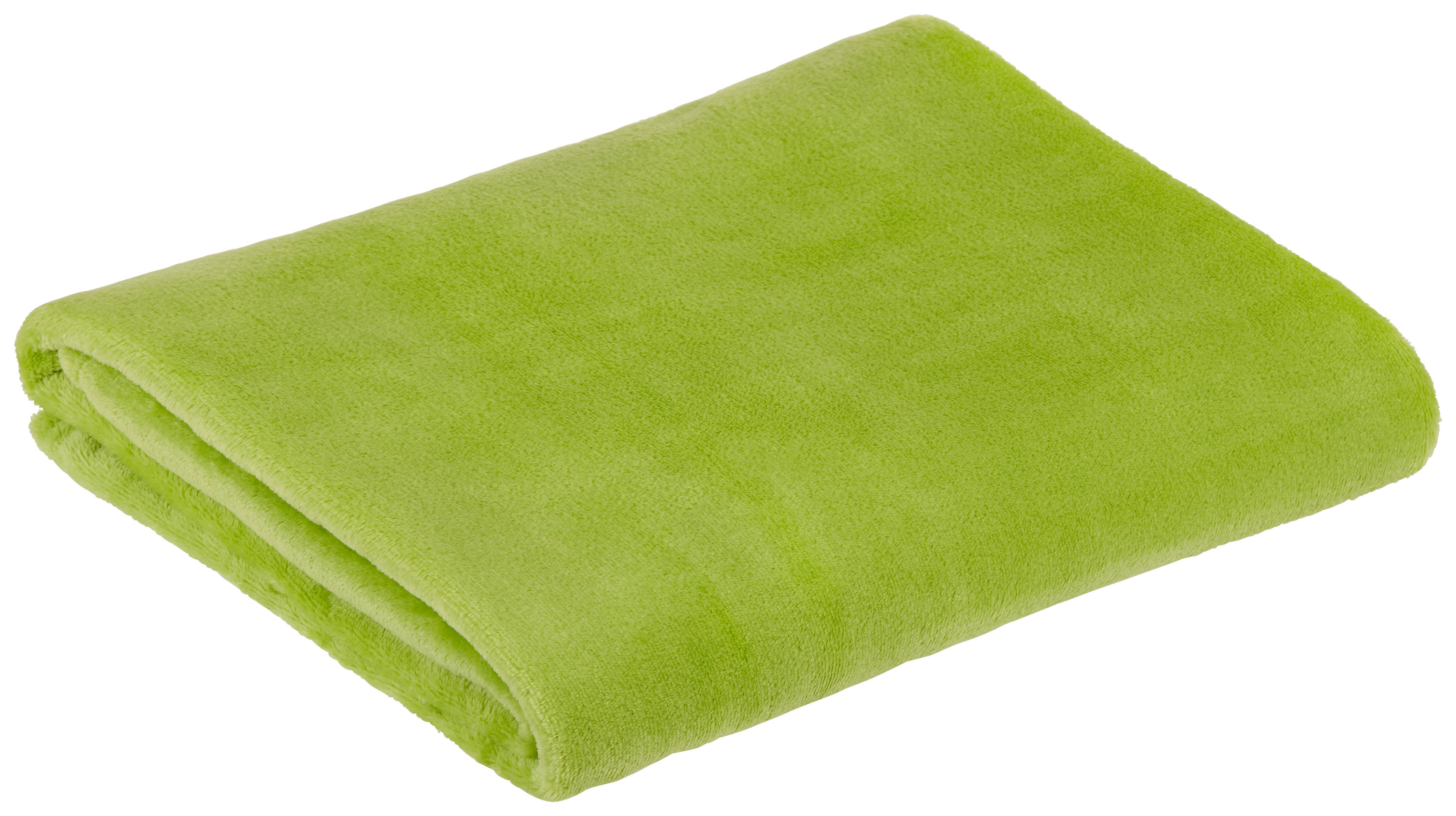 Decke olivgrün aus weichem Flanell online kaufen