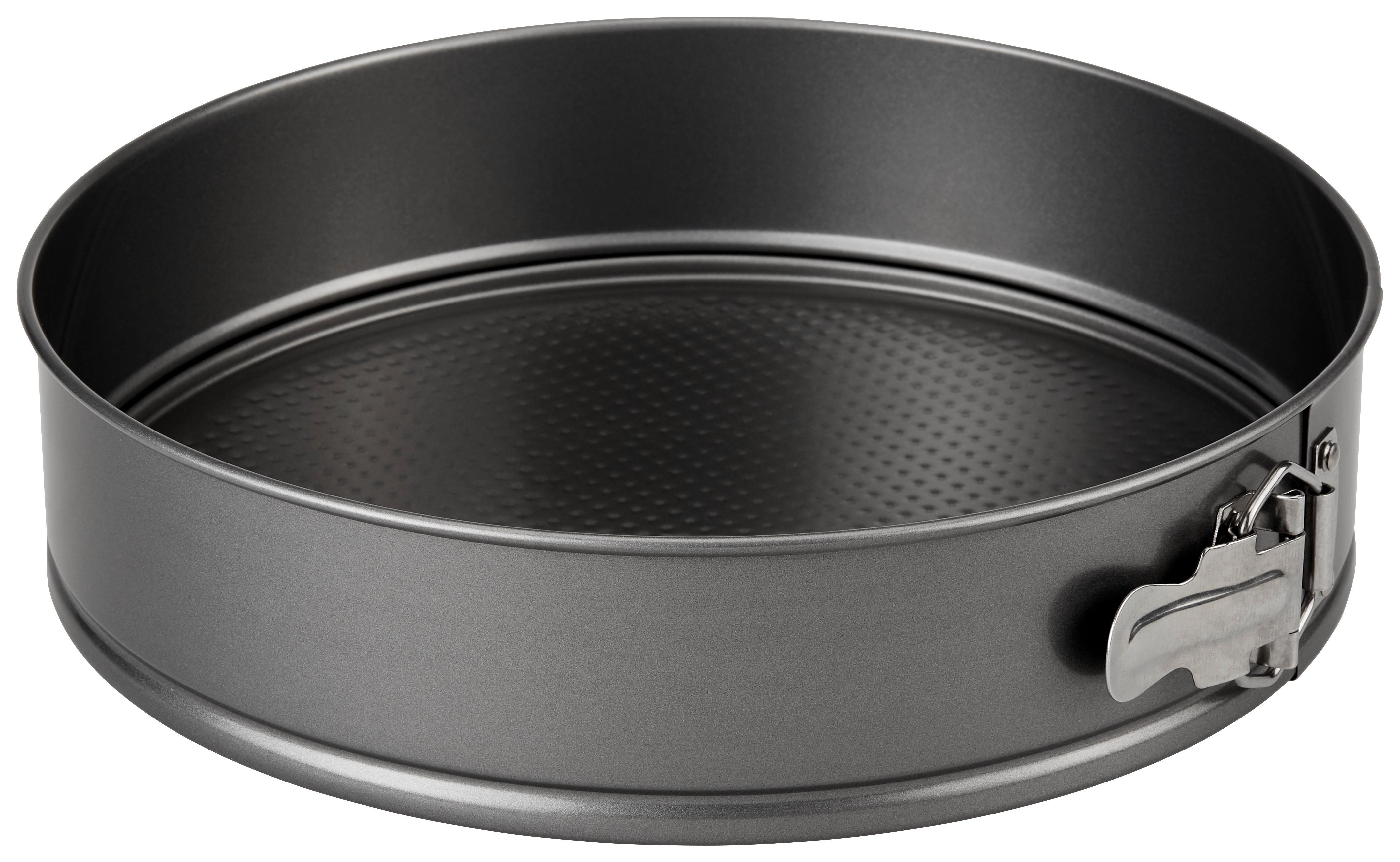 Springform Rebecca Rund DxH: ca. 28x6,5 cm mit Hebeboden - Grau, ROMANTIK / LANDHAUS, Metall (28/6,5cm) - James Wood