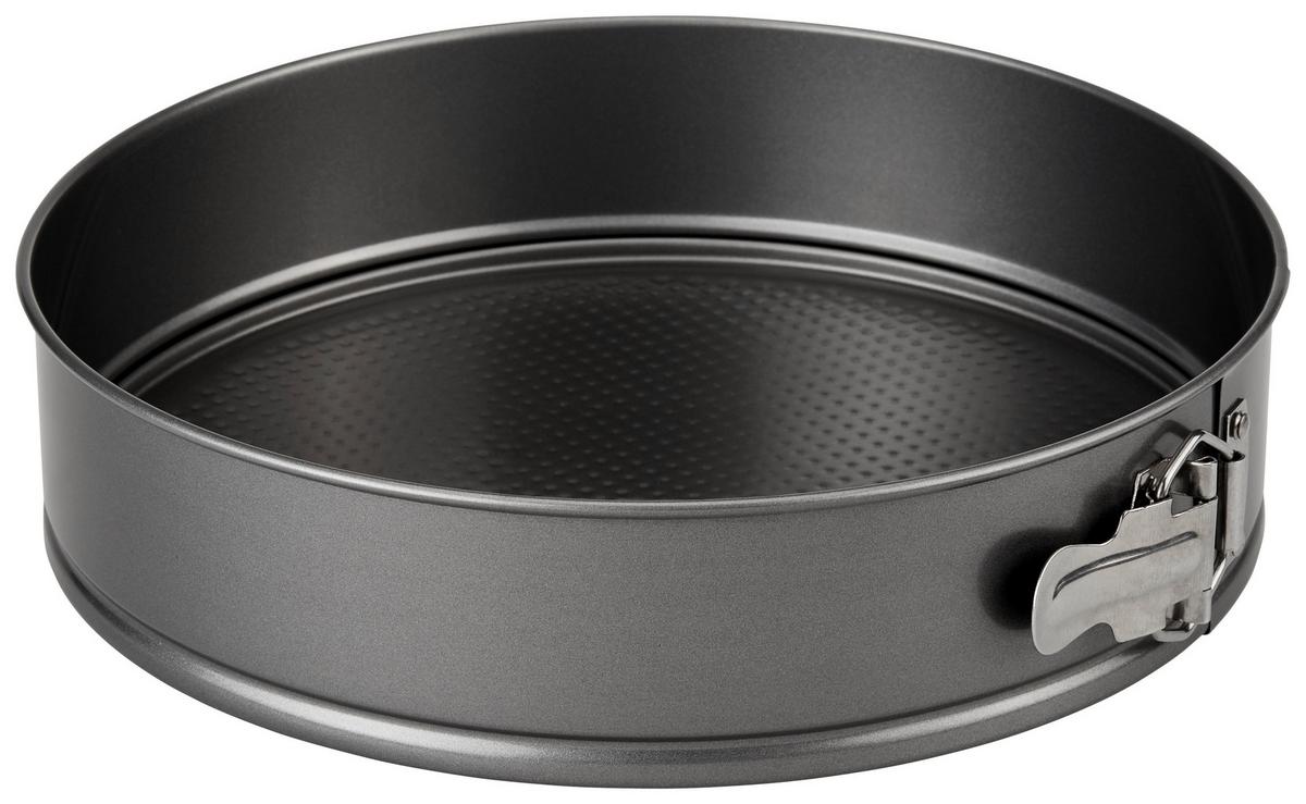 Springform Rebecca Rund DxH: ca. 28x6,5 cm mit Hebeboden - Grau, ROMANTIK / LANDHAUS, Metall (28/6,5cm) - James Wood