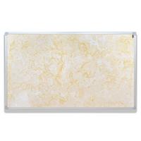 Infrarot Heizung 600 W Marmor 106x72 Cm Überhitzungsschutz - Hellbraun/Silberfarben, Basics, Metall (106/72/2cm) - Homezone