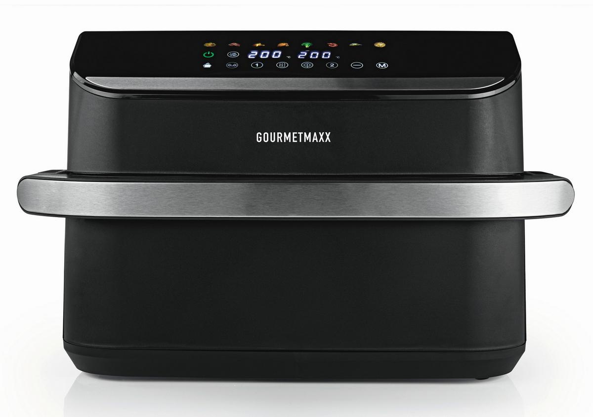 Heißluftfritteuse 2400W, 10 L 19171 - Silberfarben/Schwarz, Basics, Kunststoff/Metall (37/47/30cm)