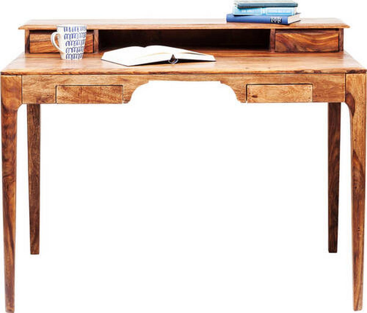 Schreibtisch Brooklyn Nature - Braun, Trend, Holz/Holzwerkstoff (110/85/70cm) - Kare-Design