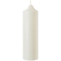 Sviečka v tvare valca Organic, 10/35cm - biela (10/35cm) - ecoTree