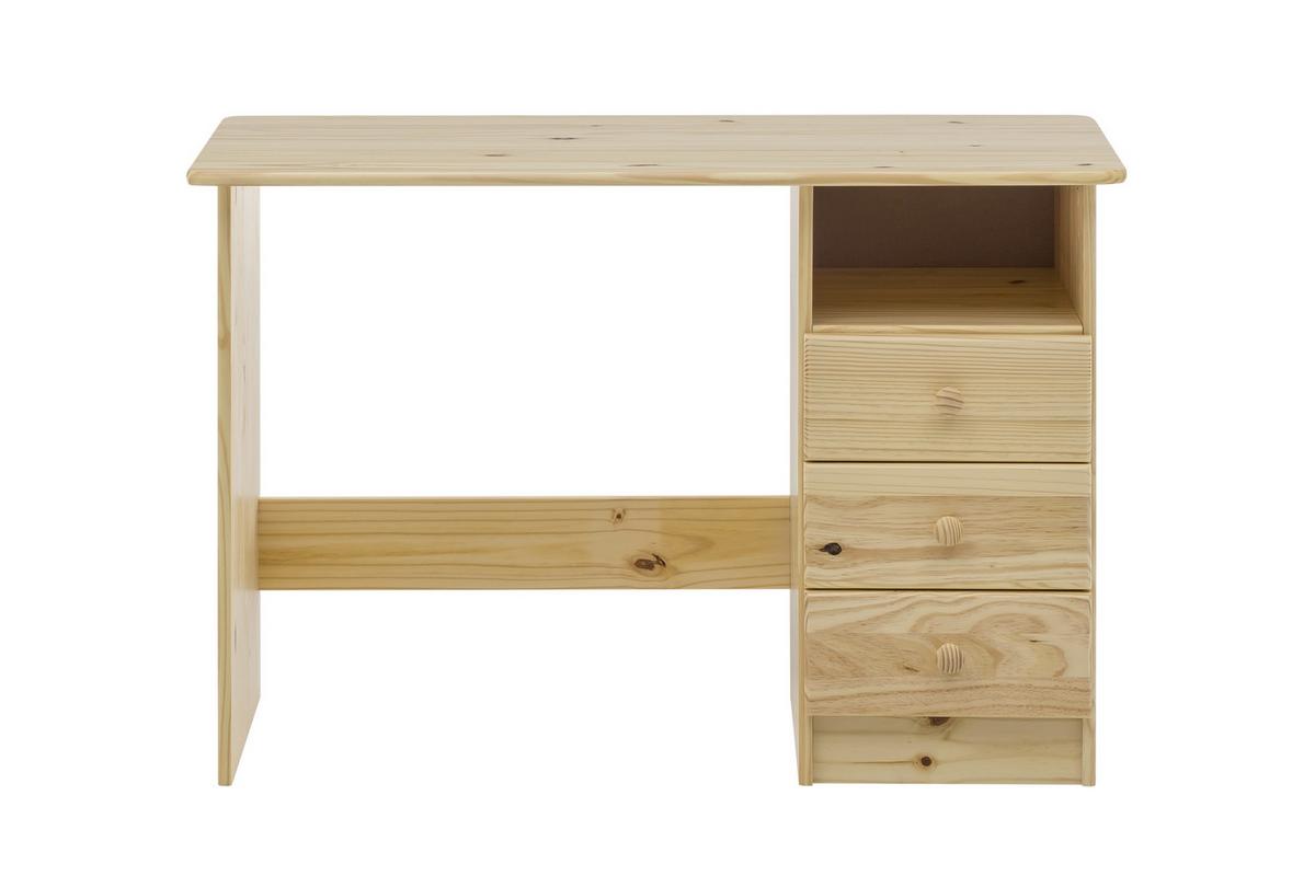 Schreibtisch Naturfarben L: 110cm - Naturfarben, Natur, Holz (110/54/73cm) - Livetastic