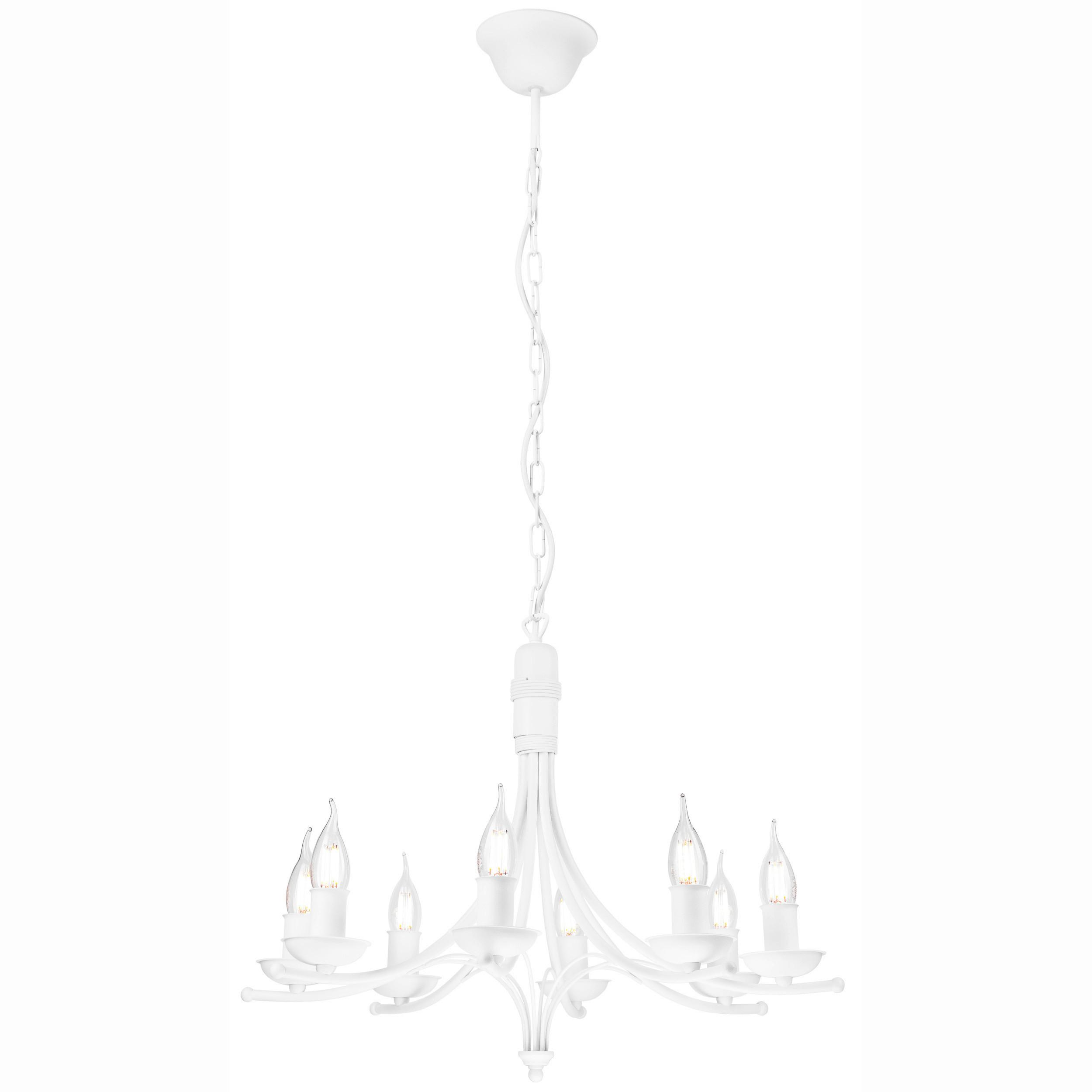 Pendelleuchte 44187_white - Weiß Hochglanz, KONVENTIONELL, Metall (58/100cm)