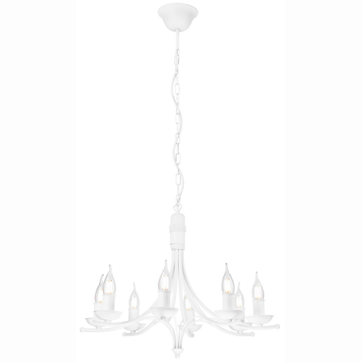 Pendelleuchte 44187_white - Weiß Hochglanz, KONVENTIONELL, Metall (58/100cm)