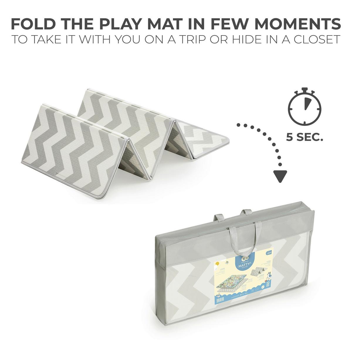 Spieldecke Matty 2 Multicolour,b/h/t: 197x1x147cm - Multicolor/Weiß, Basics (197/1/147cm) - Kinderkraft