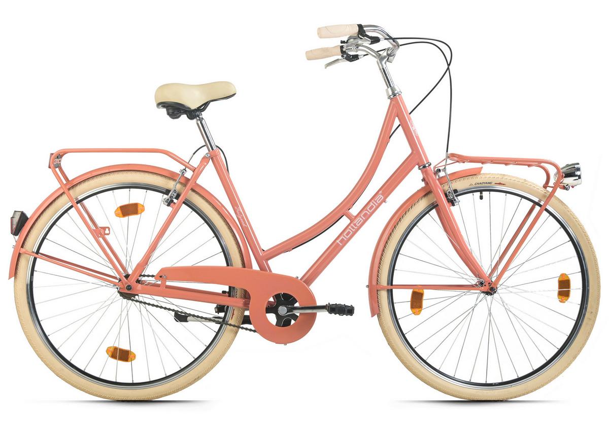 Citybike Hollandia Feelgood Singlespeed Rot, 28 Zoll - Rot, Basics, Metall (25/140/60cm)