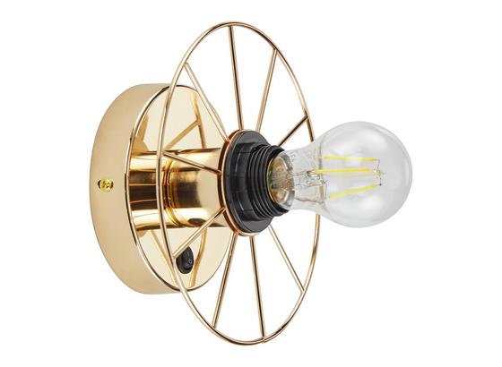 Nástenné Svietidlo Nevio 18/9cm, 60 Watt - zlatá, Štýlový, kov (18/9cm) - Modern Living Nástenné Svietidlo Nevio 18/9cm, 60 Watt - zlatá, Štýlový, kov (18/9cm) - Modern Living