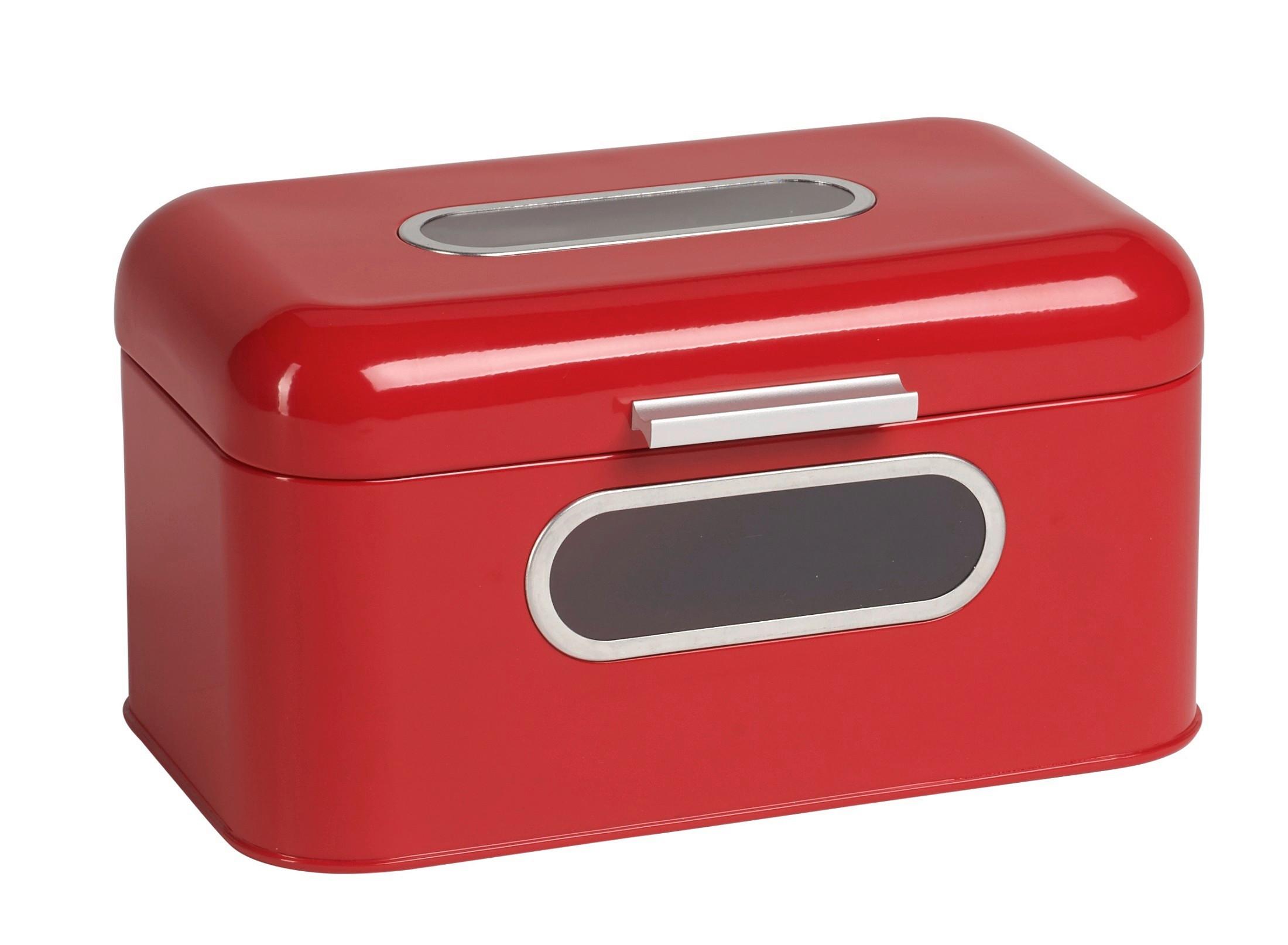 Brotkasten Ew-Bb-0199s - Rot, Basics, Metall (30/20/16,5cm) - Echtwerk