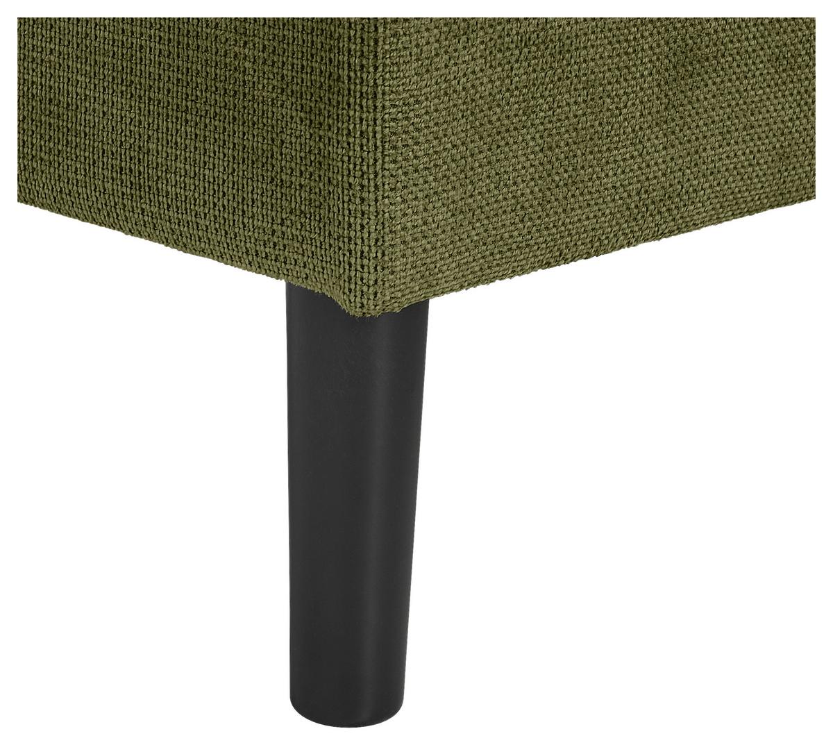 Ecksofa Boston, D. Grün S: 231x157 cm - Dunkelgrün/Schwarz, KONVENTIONELL, Textil (231/157cm) - P & B