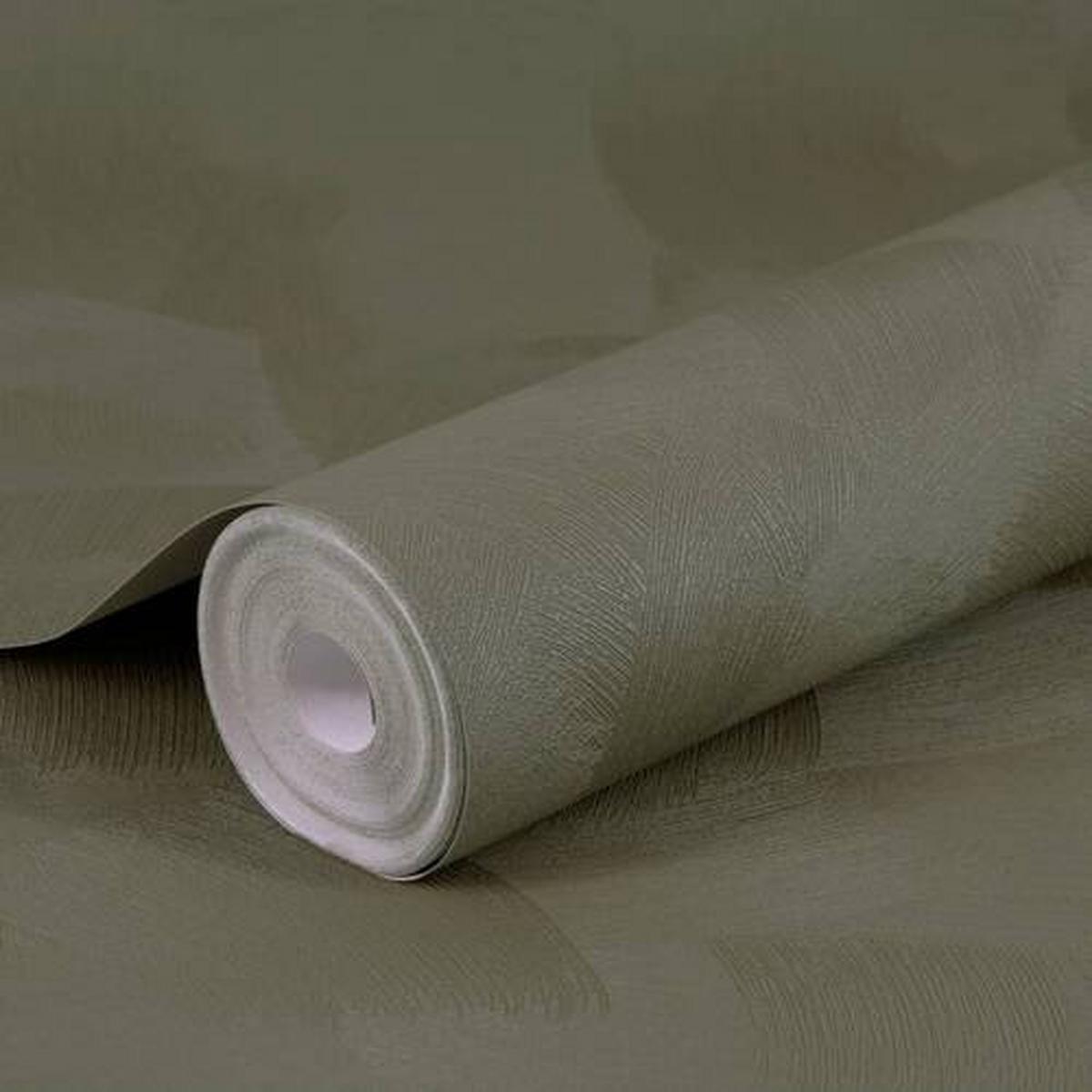 Vliestapete Basic Stuc, Kaki Grün - Olivgrün, Basics, Papier/Kunststoff (52/1005cm)
