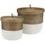 Korb Gavin - Schwarz/Naturfarben, MODERN, Naturmaterialien/Kunststoff (37,5/31,5cm) - Luca Bessoni Korb Gavin - Schwarz/Naturfarben, MODERN, Naturmaterialien/Kunststoff (37,5/31,5cm) - Luca Bessoni