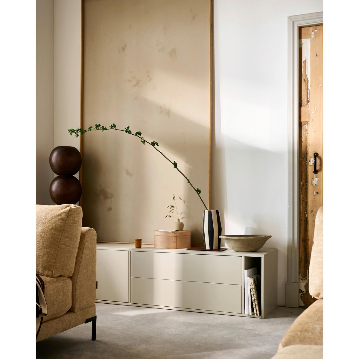 LOWBOARD Settle Down Grau B: 200cm - Grau, Design, Holz (200/45/44cm) - Livetastic