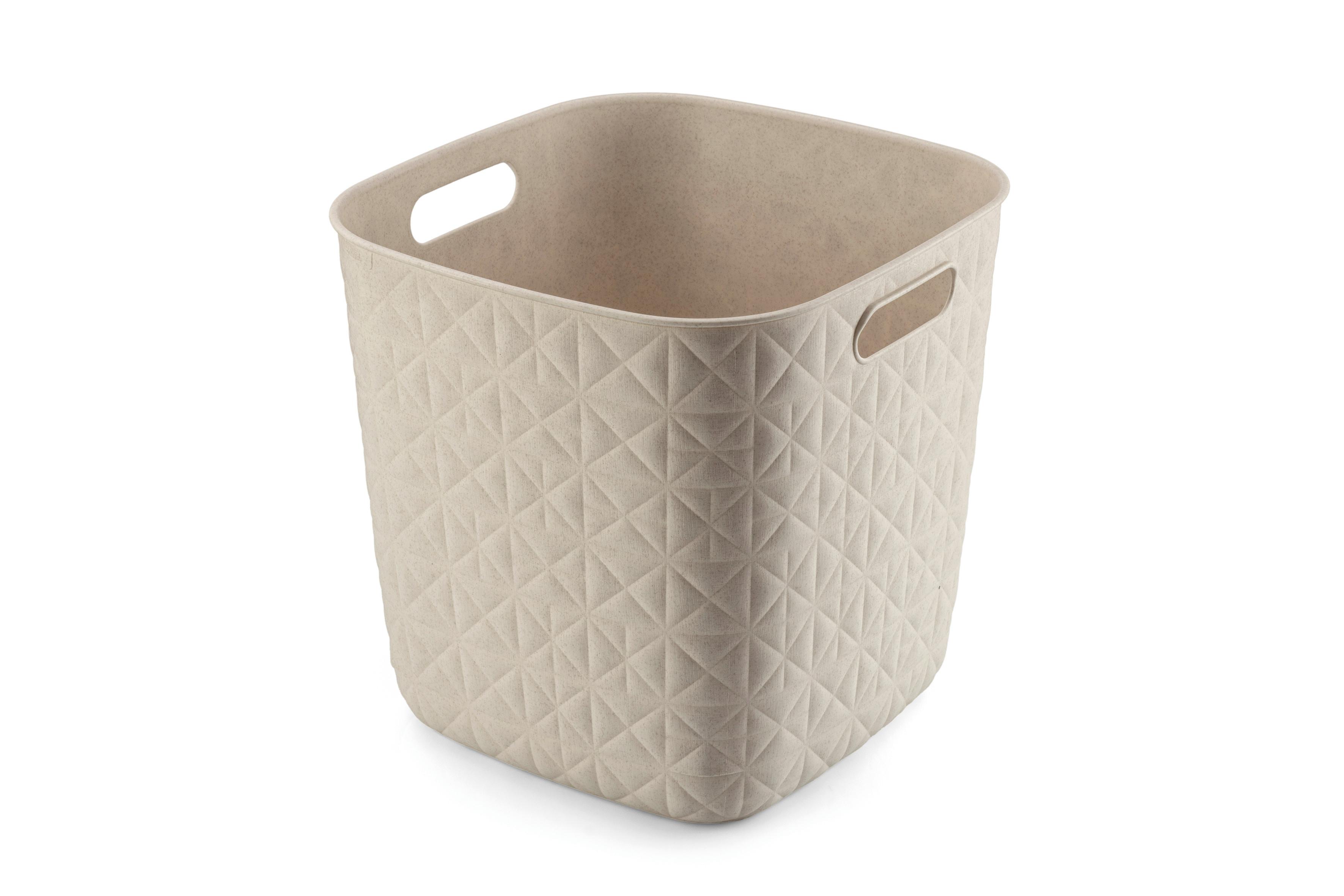 úložný košík SOFTEX KOSTKA - béžová, Basics, plast (28/27/28cm) - Curver