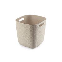 úložný košík SOFTEX KOSTKA - béžová, Basics, plast (28/27/28cm) - Curver