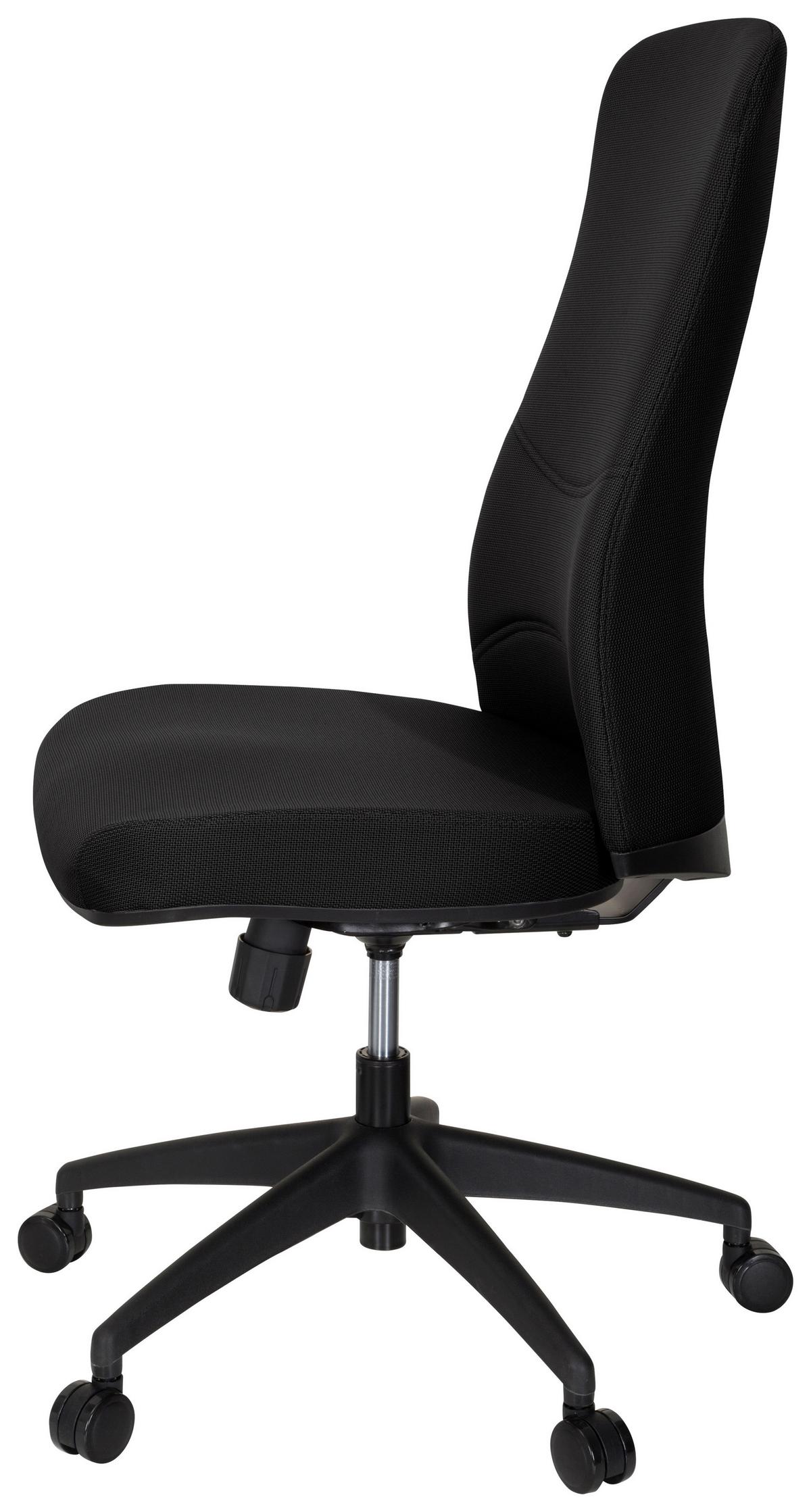 Drehstuhl Office Xt Schwarz - Schwarz, MODERN, Kunststoff/Textil (54/116/65cm) - MID.YOU