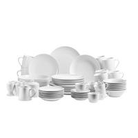 Kombiservice Alesia Keramik 6 Personen Geschirr Set Weiß - Weiß, Basics, Keramik - Mäser