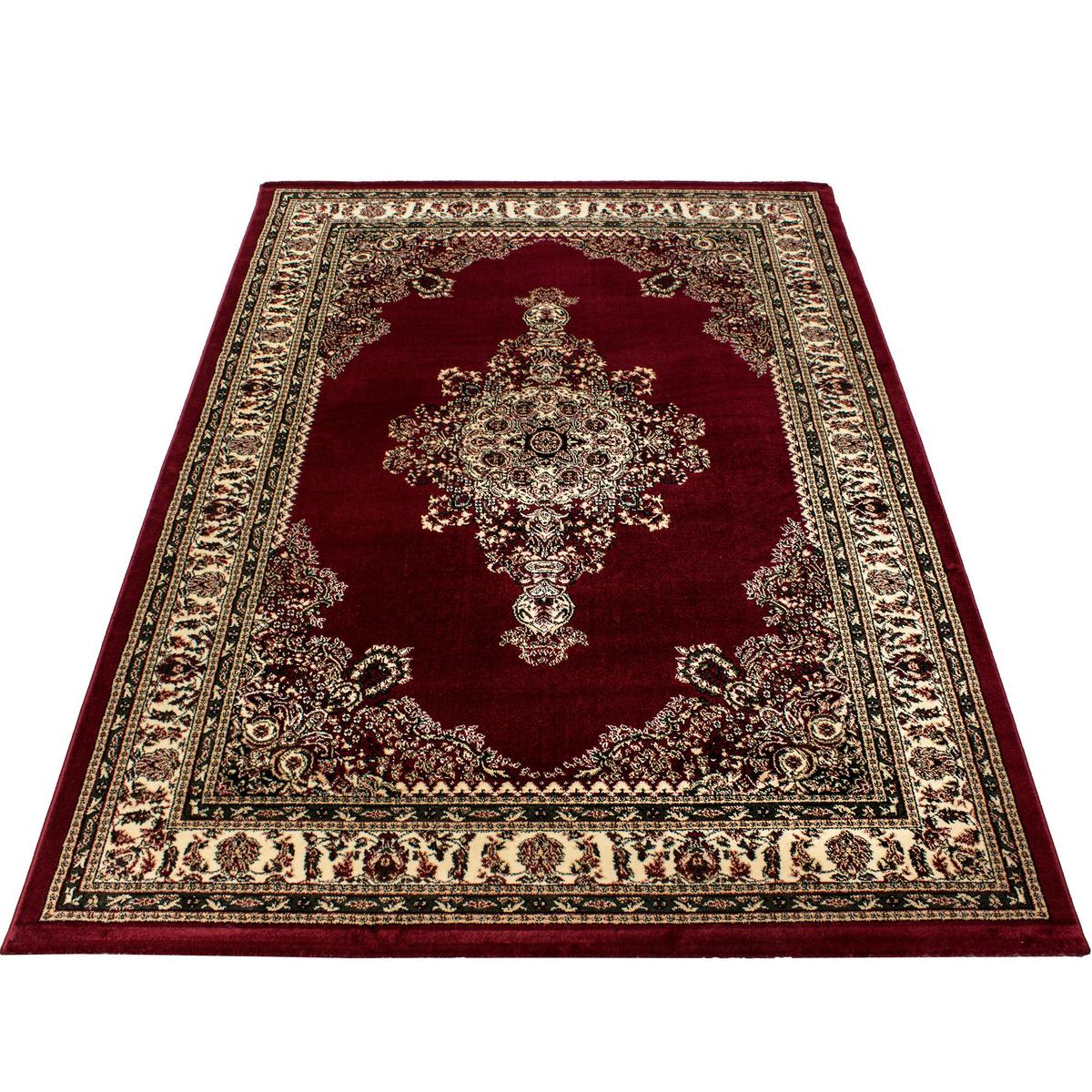 Webteppich Rot Marrakesh 200x290 cm - Rot/Multicolor, KONVENTIONELL, Textil (200/290cm)