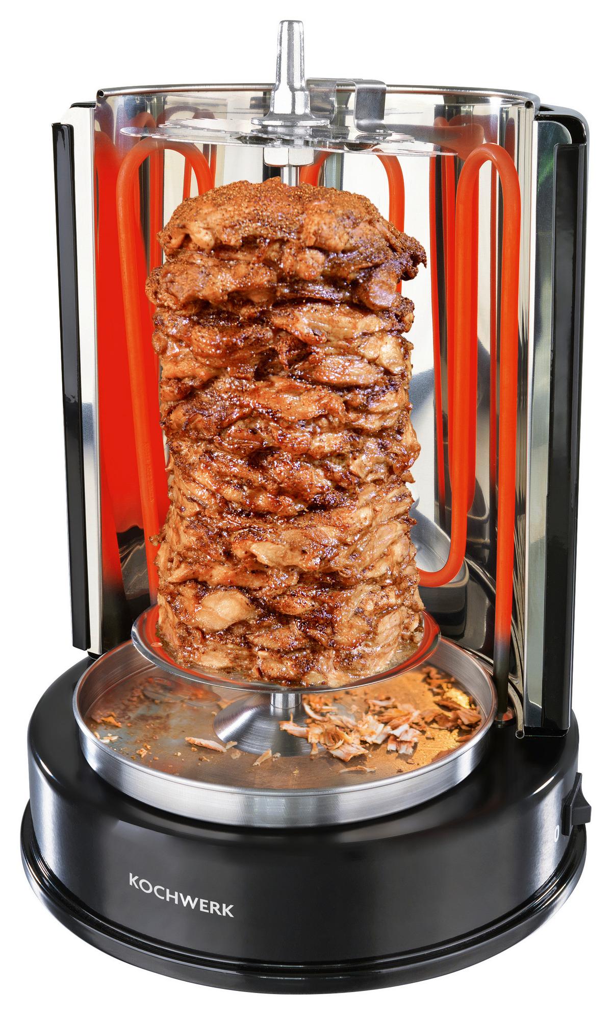 Dönergrill 13180 - Edelstahlfarben/Schwarz, Basics, Kunststoff/Metall (28/28/36cm)