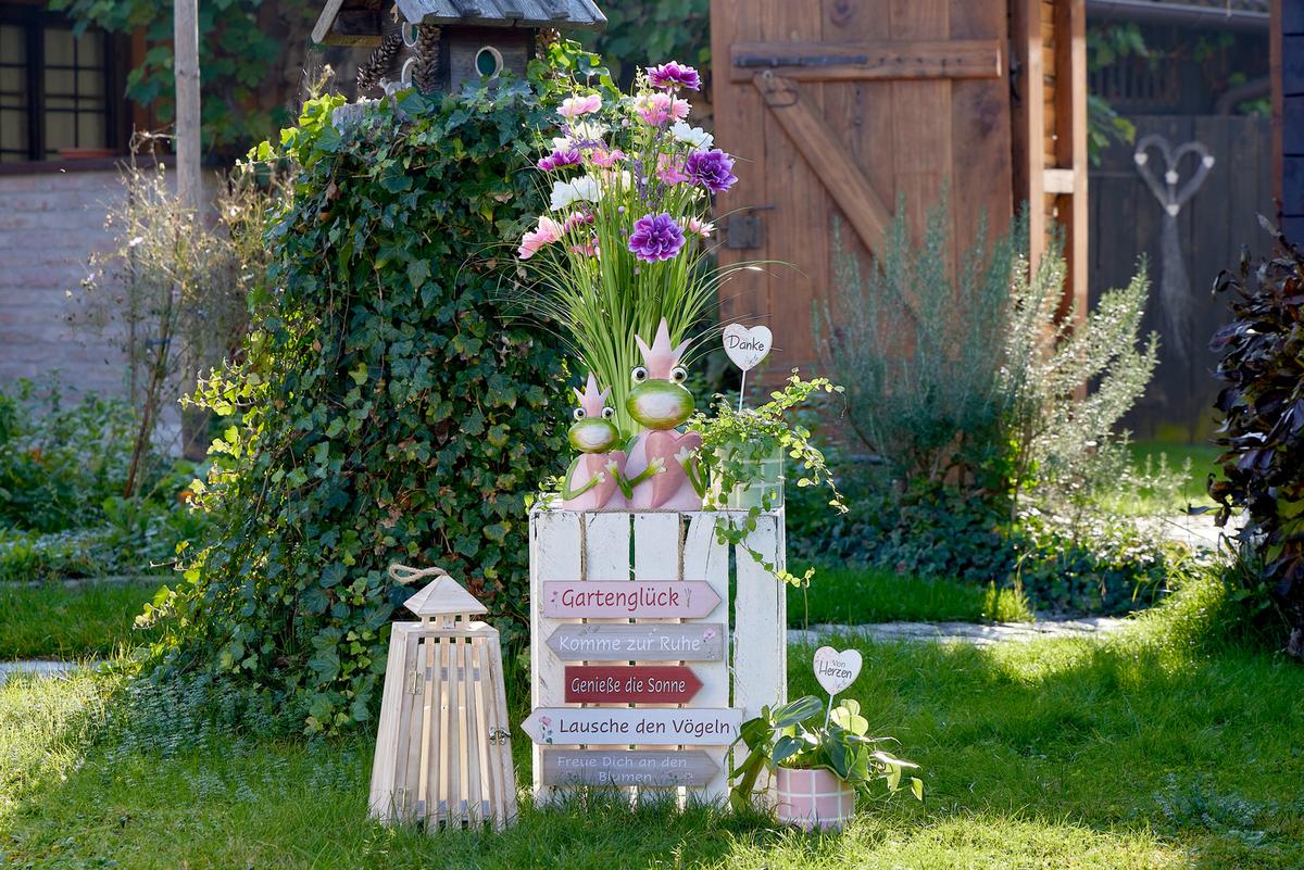 Kunstblume Anja - Pink/Lila, Basics, Kunststoff/Textil (35/70cm) - Luca Bessoni