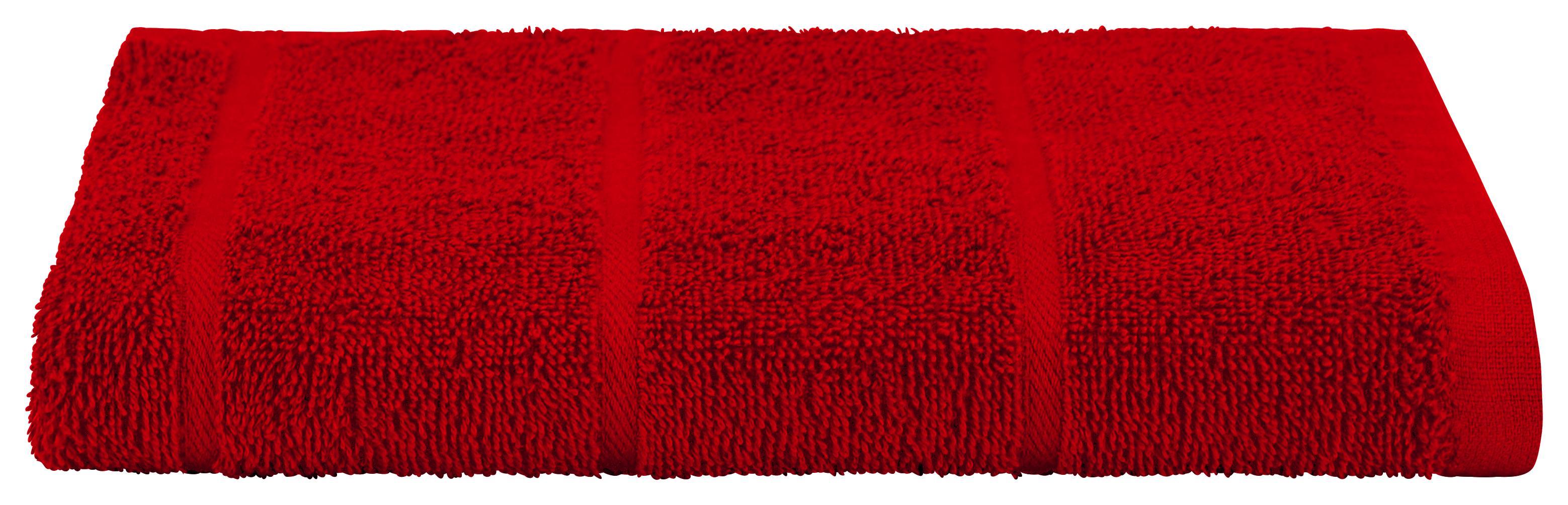 Törölköző Liliane - Bordó, konvencionális, Textil (50/100cm) - Ombra