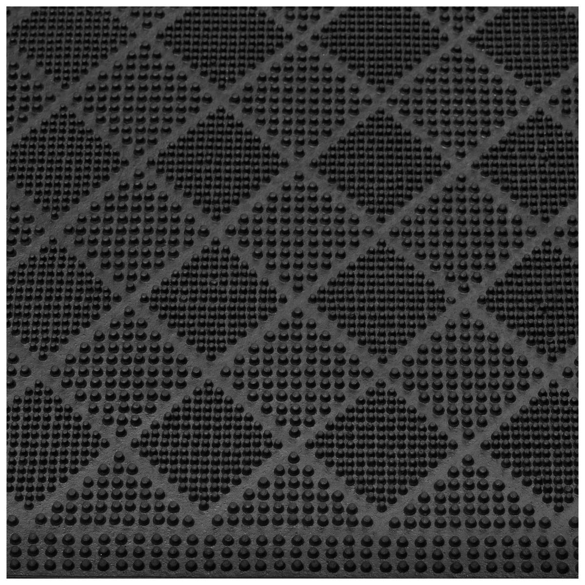 Fußmatte Dana 40x60 cm Gummi Rutschfest - Schwarz, KONVENTIONELL, Kunststoff (40/60cm) - Ondega