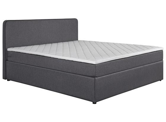 Boxbett Carrol 180x200 Im Trendigen Boxspringlook Grau - Blau/Schwarz, KONVENTIONELL, Holz/Textil (180/200cm) Boxbett Carrol 180x200 Im Trendigen Boxspringlook Grau - Blau/Schwarz, KONVENTIONELL, Holz/Textil (180/200cm)