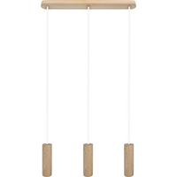 Hängeleuchte 8520345 Madera - Eschefarben/Weiß, Natur, Holz (52/140cm)