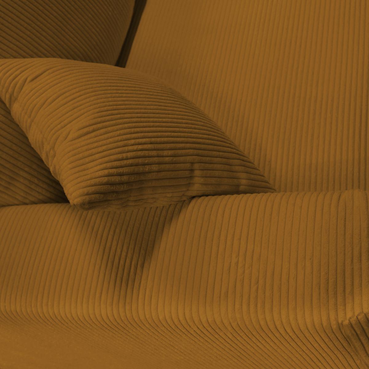 Schlafsofa Ralf Rostfarben B: 232 cm - Rostfarben/Silberfarben, Design, Textil (232/88/105cm) - MID.YOU