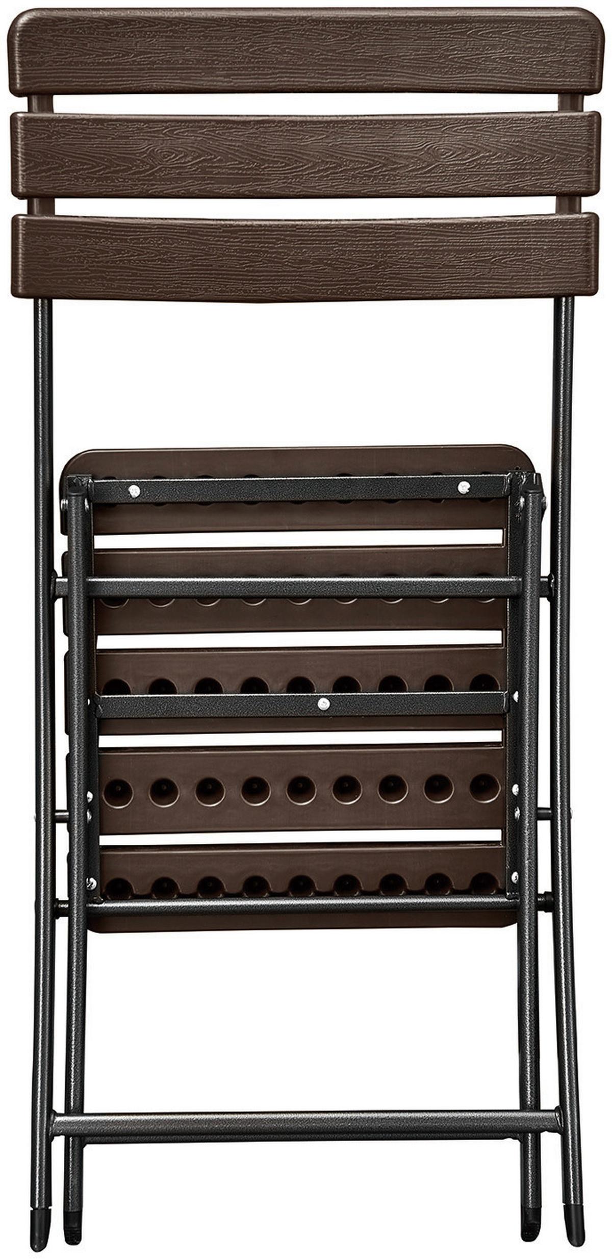 Gartenmöbel Set 7-Tlg. Tabora Kunststoff/Metall - Schwarz/Braun, Basics, Kunststoff/Metall (83/83/54cm) - Gardenson