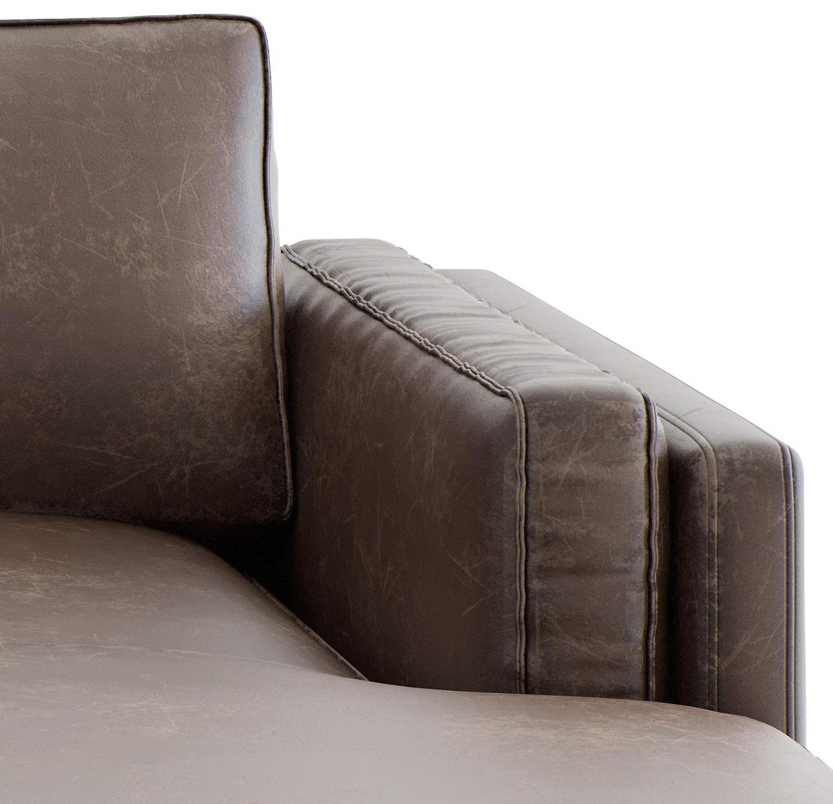 Ecksofa Packo Braun S: 265x160 Cm - Schwarz/Braun, Design, Textil (265/160cm) - Livetastic